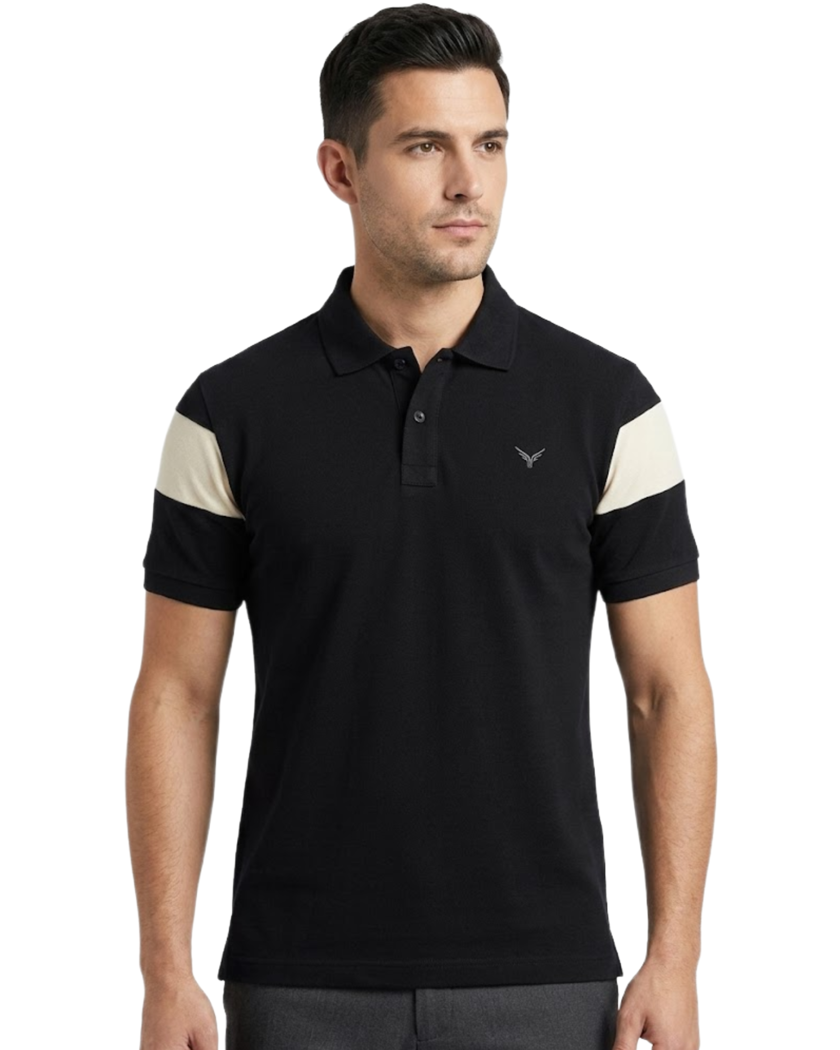 Men's Polo Shirt With Contrast