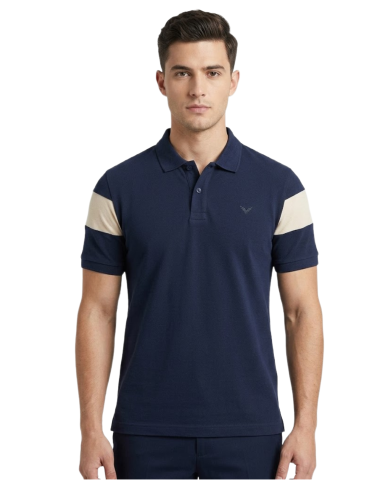 Men's Polo Shirt With Contrast