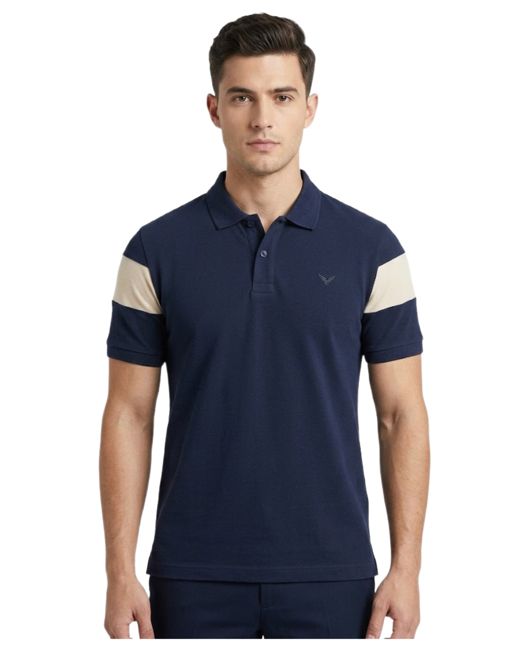 Men's Polo Shirt With Contrast
