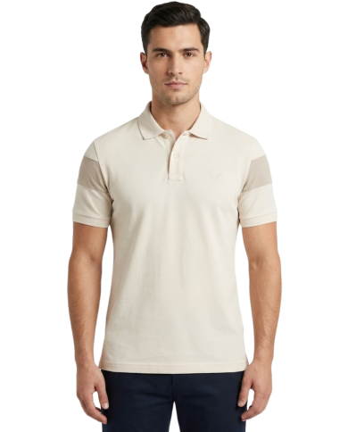 Men's Polo Shirt With Contrast