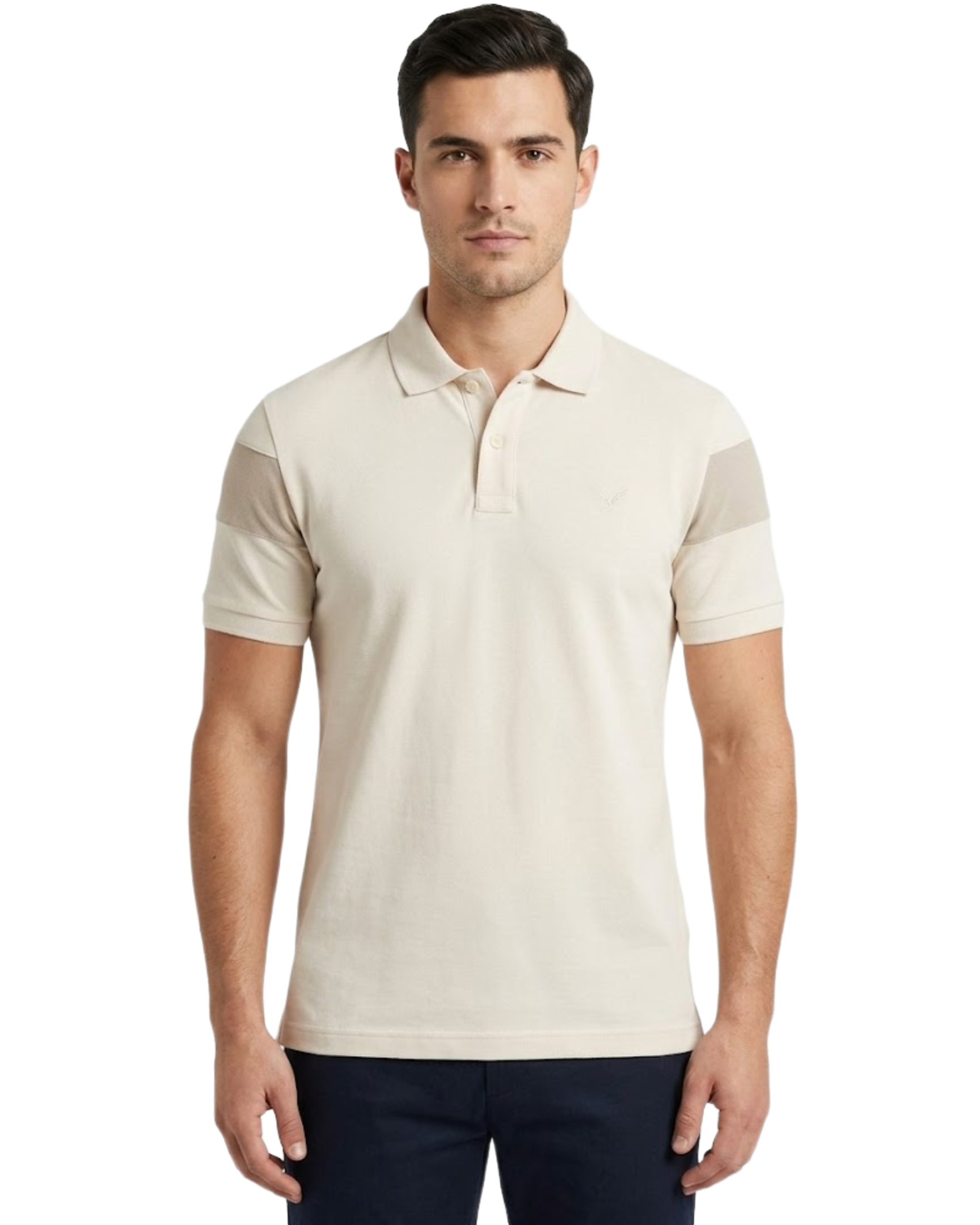 Men's Polo Shirt With Contrast
