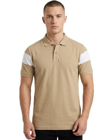 Men's Polo Shirt With Contrast