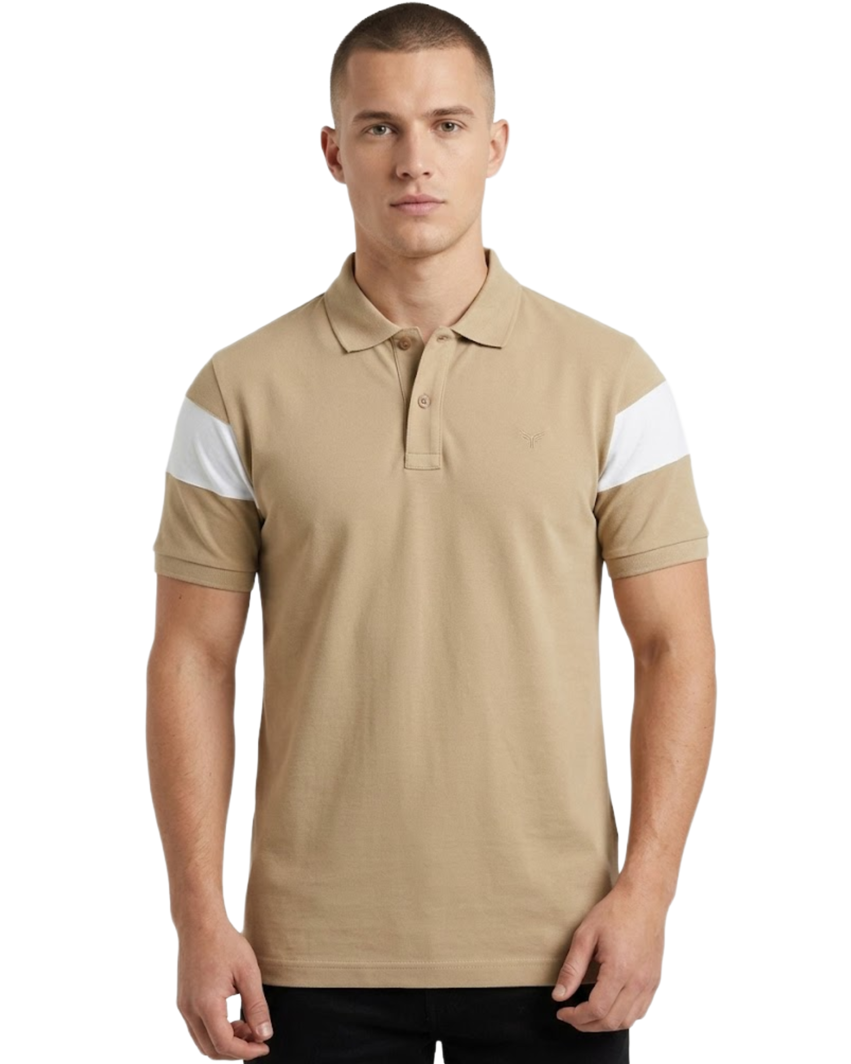 Men's Polo Shirt With Contrast